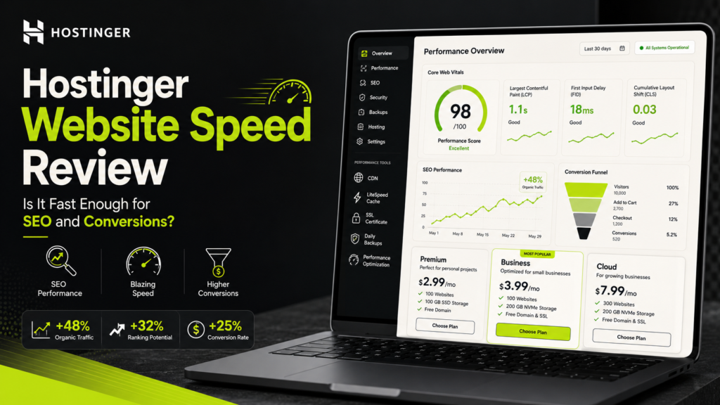 Hostinger Website Speed