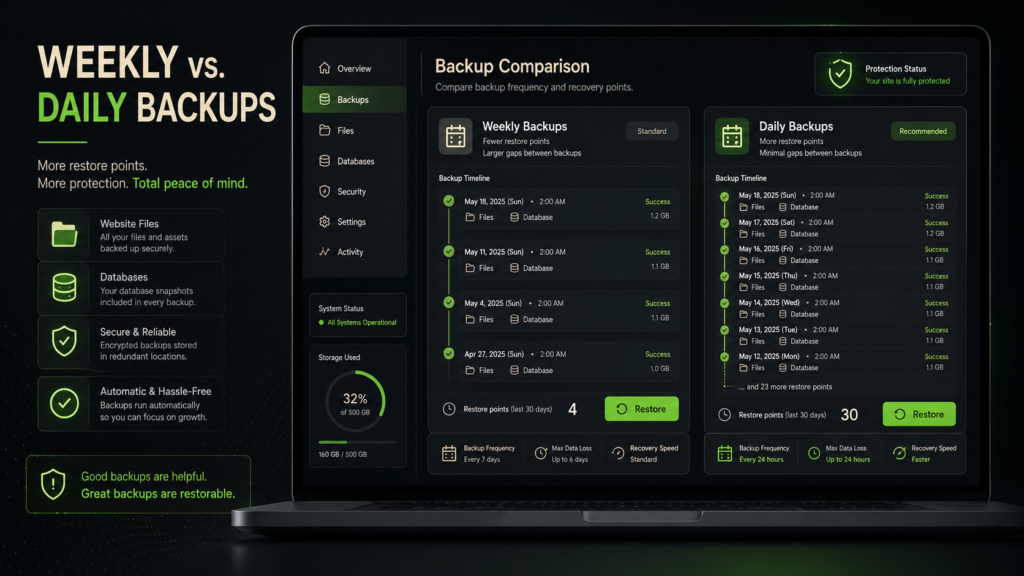 Hostinger backups